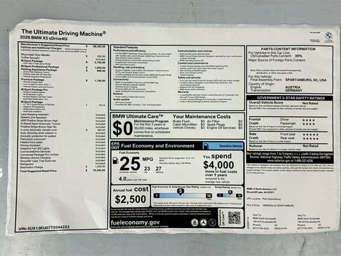 New 2026 BMW X5 sDrive40i w/ M Sport Package RWD image 9