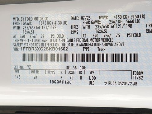 New 2025 Ford Transit 250 148 High Roof Extended image 37