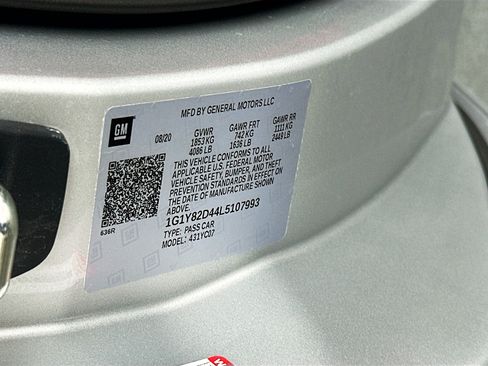 Used 2020 Chevrolet Corvette Stingray Premium Cpe w/ 3LT Preferred Equipment Group RWD image 29