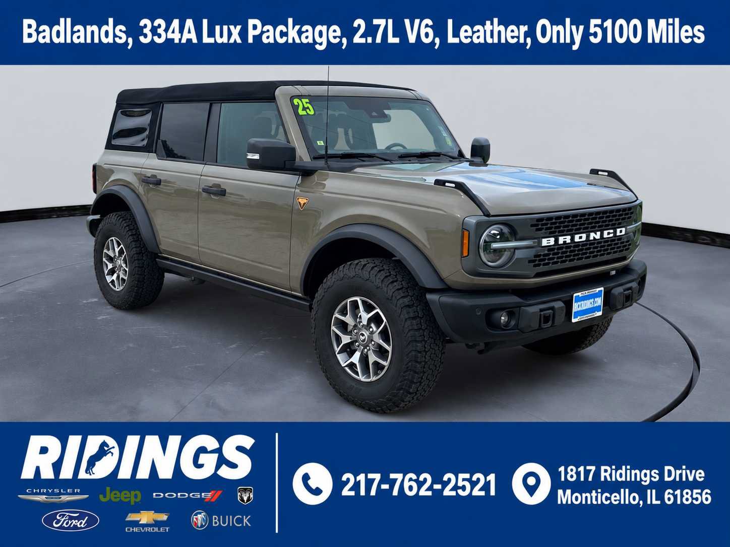 Used 2025 Ford Bronco Badlands AWD/4WD image 1