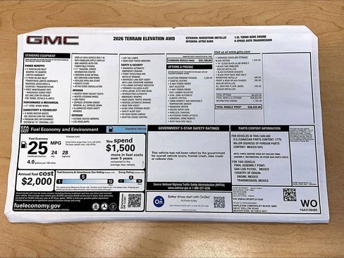 New 2026 GMC Terrain Elevation image 13