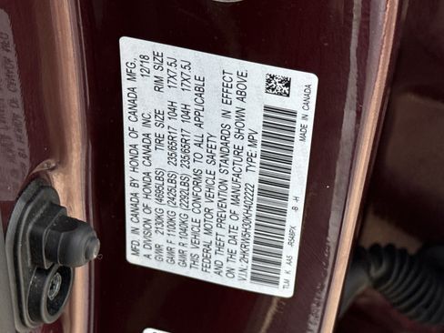 Certified 2019 Honda CR-V LX image 35