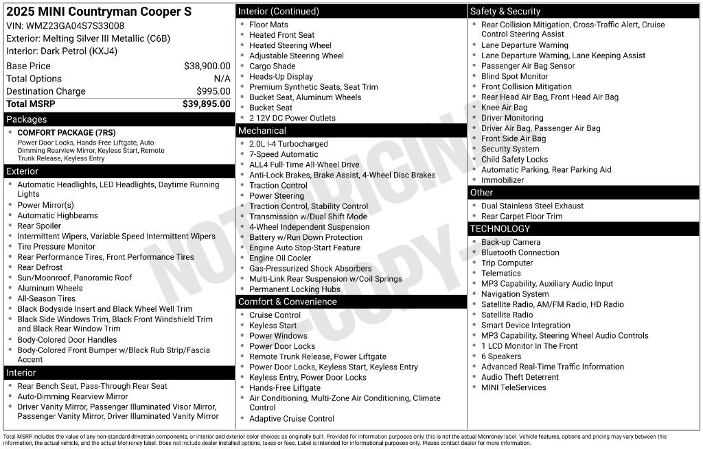 Used 2025 MINI Cooper Countryman S AWD/4WD image 36