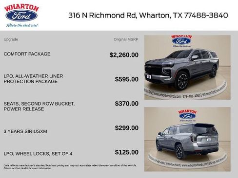 Used 2026 Chevrolet Suburban RST w/ Comfort Package RWD image 2