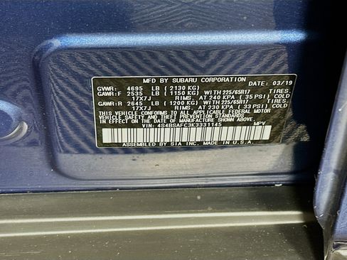 Used 2019 Subaru Outback 2.5i Premium image 12