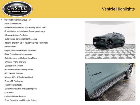 Used 2025 Chevrolet Tahoe RST w/ Comfort Package image 4