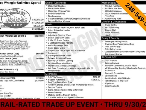 Used 2021 Jeep Wrangler Unlimited Sport AWD/4WD image 2