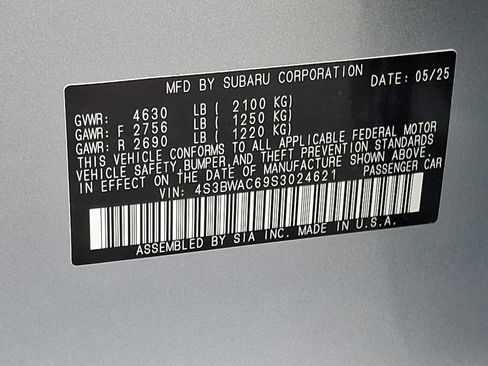 Certified 2025 Subaru Legacy Premium image 27