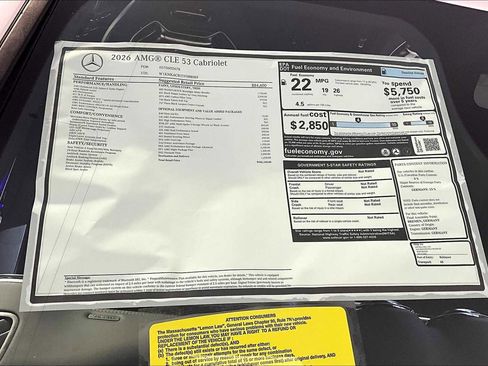 New 2026 Mercedes-Benz CLE 53 AMG 4MATIC Cabriolet image 18