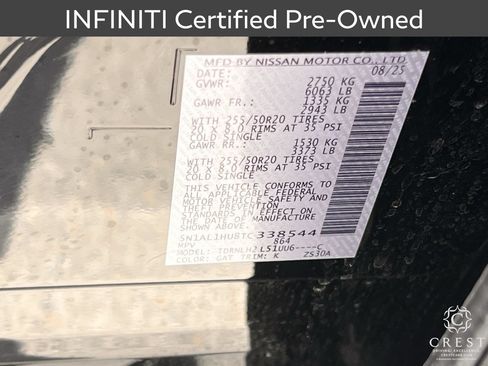 Certified 2026 INFINITI QX60 Autograph w/ Autograph Tech Package AWD/4WD image 33