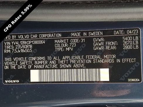 Certified 2023 Volvo XC60 B5 Core AWD/4WD image 28