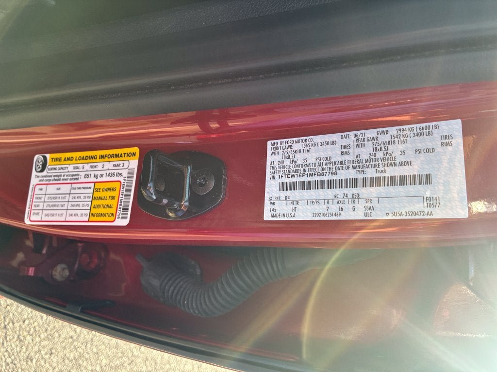 Used 2021 Ford F150 Lariat w/ Trailer Tow Package AWD/4WD image 37