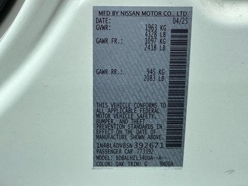 Used 2025 Nissan Altima 2.5 SV FWD image 16
