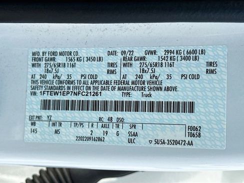 Used 2022 Ford F150 XLT w/ Equipment Group 302A High image 33