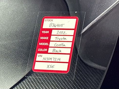 Used 2022 Toyota Corolla XSE w/ Carpet Mat Package (TMS) image 25