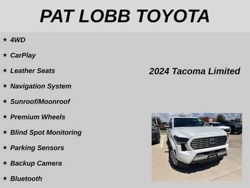 Certified 2024 Toyota Tacoma Limited w/ Limited Package (LT) AWD/4WD image 17