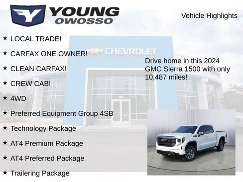 Used 2024 GMC Sierra 1500 AT4 w/ Technology Package image 8