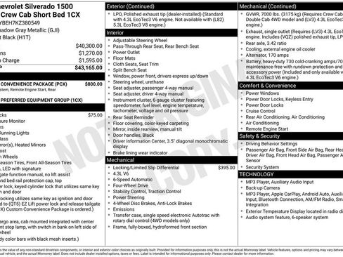 Used 2019 Chevrolet Silverado 1500 Custom w/ Custom Convenience Package AWD/4WD image 23