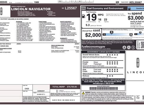 Used 2019 Lincoln Navigator Select RWD image 28