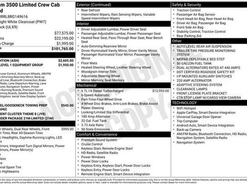 Used 2024 RAM 3500 Limited w/ Night Edition image 9