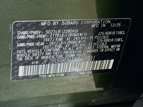 Used 2026 Subaru Outback Premium AWD/4WD image 41