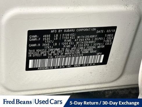 Used 2019 Subaru Outback 2.5i Premium AWD/4WD image 37