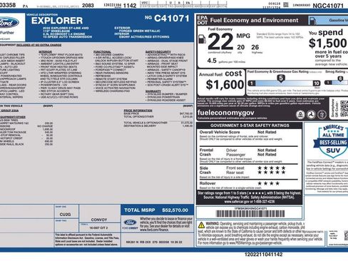 Used 2022 Ford Explorer ST-Line w/ Class IV Trailer Tow Package image 2