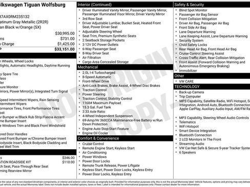 Used 2024 Volkswagen Tiguan Wolfsburg Edition FWD image 32