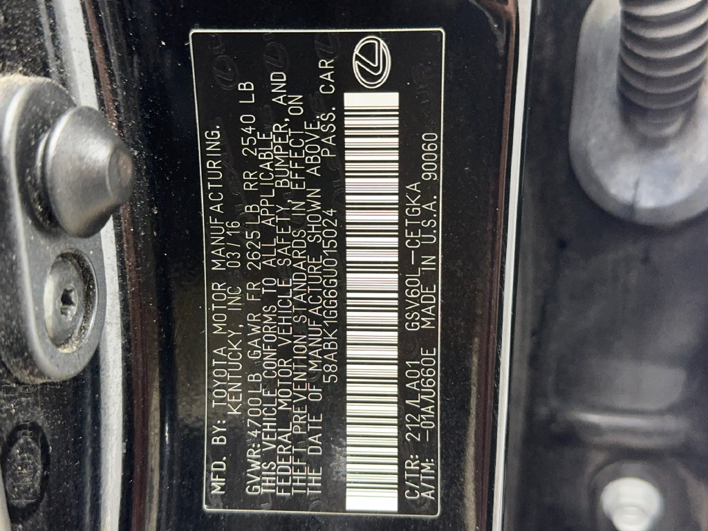 Used 2016 Lexus ES 350 w/ Navigation System Package FWD image 56