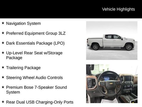 Certified 2022 Chevrolet Silverado 1500 High Country w/ LPO, Dark Essentials Package image 16