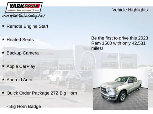 Certified 2023 RAM 1500 Big Horn AWD/4WD image 13