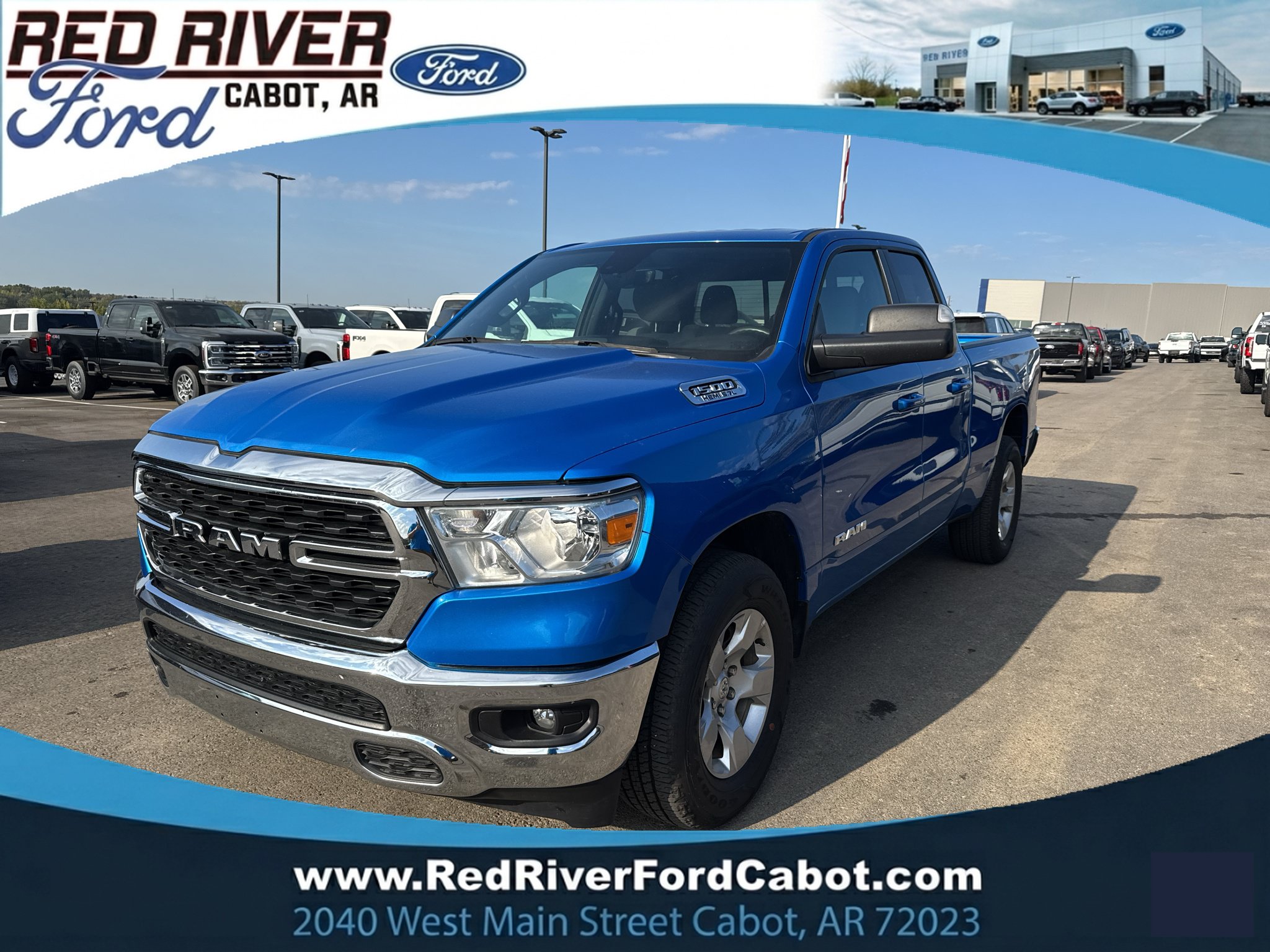 Used 2022 RAM 1500 Big Horn w/ Trailer Tow Group RWD image 1