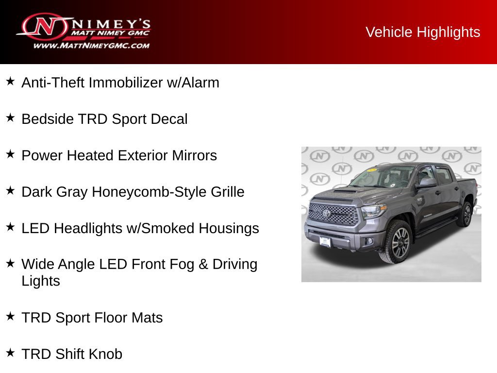 Used 2019 Toyota Tundra SR5 w/ TRD Sport Package AWD/4WD image 11