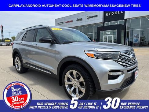 Certified 2020 Ford Explorer Platinum w/ Premium Technology Package AWD/4WD image 1