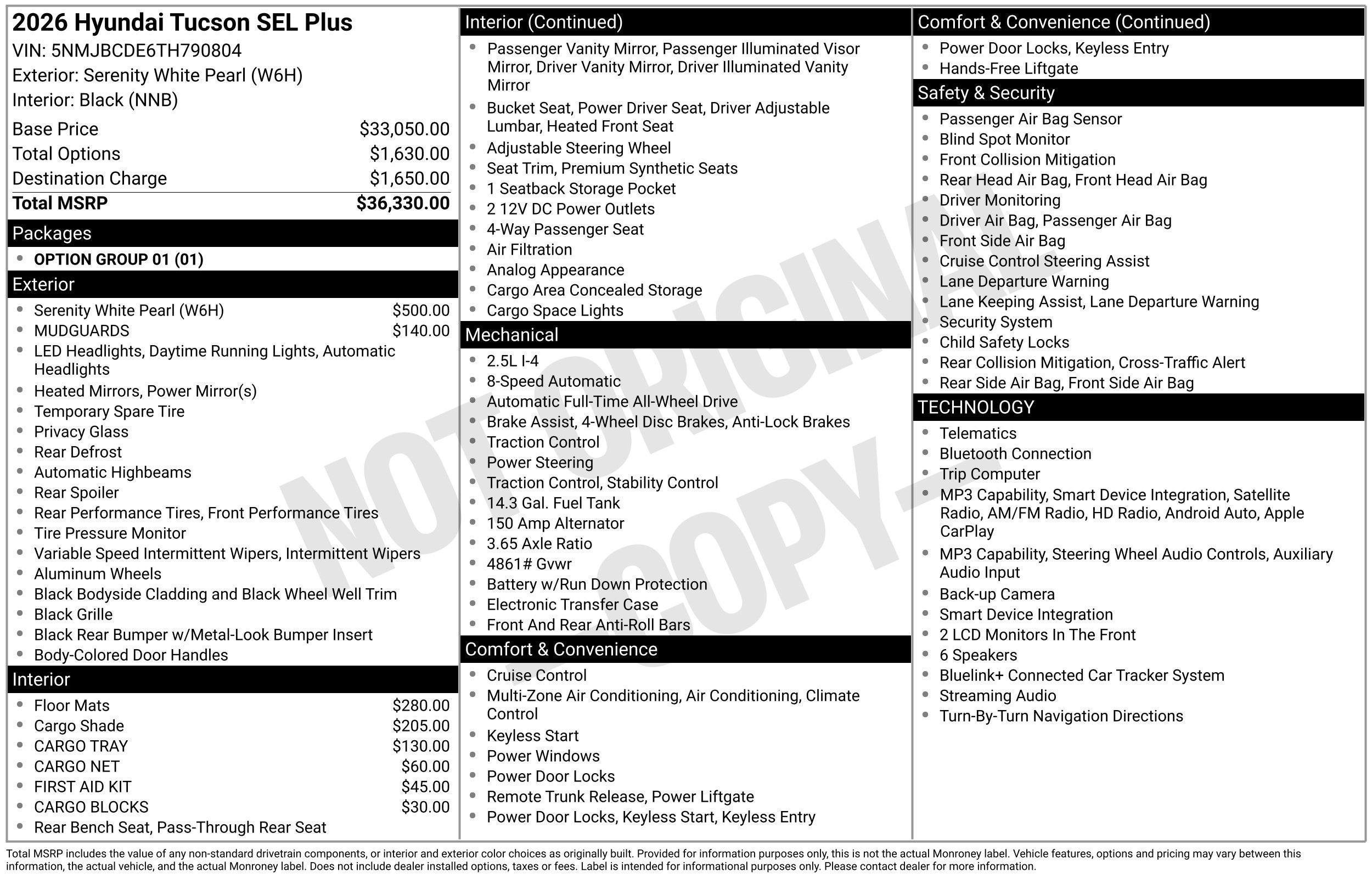 New 2026 Hyundai Tucson SEL Plus AWD/4WD image 4