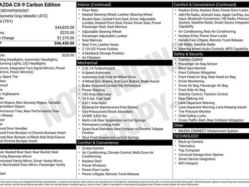 Certified 2023 MAZDA CX-9 Carbon Edition image 42