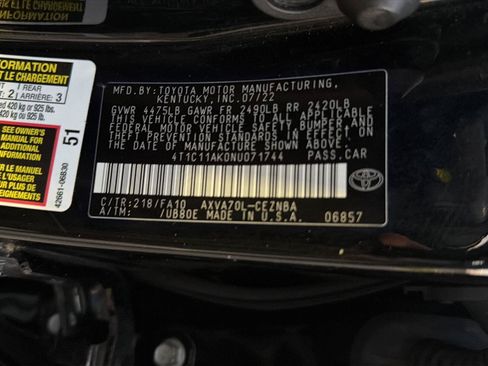 Certified 2022 Toyota Camry LE FWD image 40