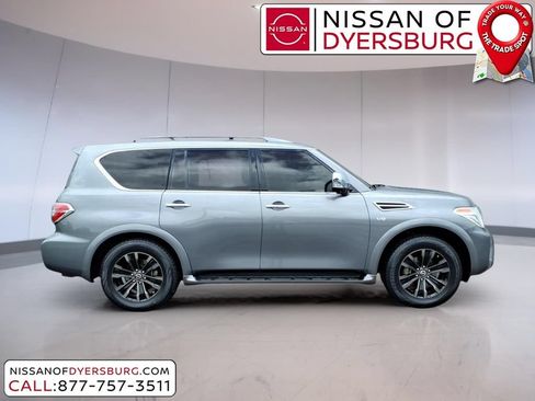 Used 2019 Nissan Armada Platinum w/ Captain's Chairs Package RWD image 2