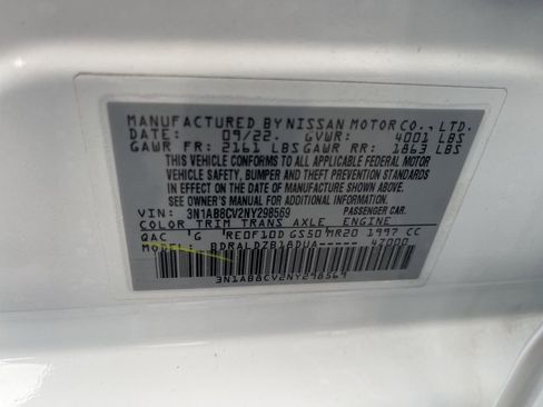 Certified 2022 Nissan Sentra SV w/ Trunk Package image 29