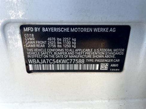 Used 2019 BMW 530i xDrive w/ Premium Package AWD/4WD image 19
