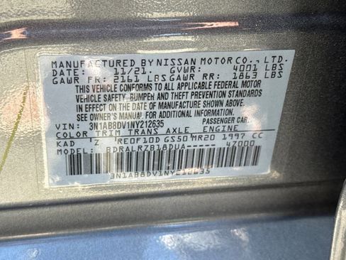 Used 2022 Nissan Sentra SR w/ Trunk Package image 53