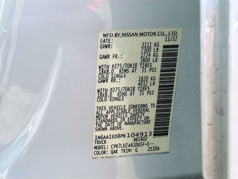 Used 2023 Nissan Titan PRO-4X w/ Pro-4x Convenience Package image 33