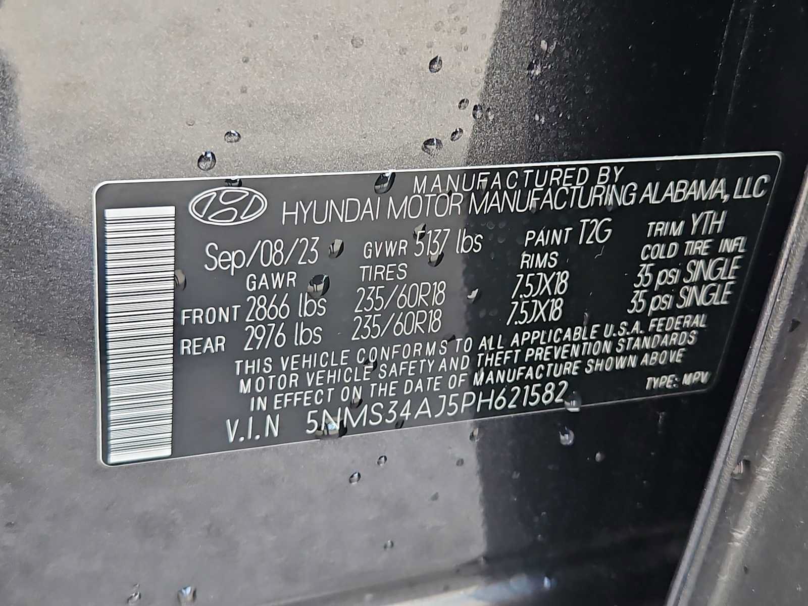 Certified 2023 Hyundai Santa Fe SEL w/ Premium Package FWD image 36