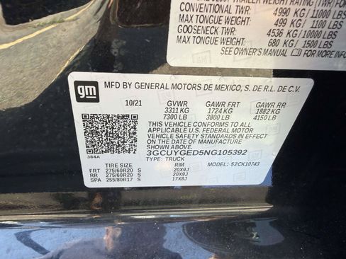Certified 2022 Chevrolet Silverado 1500 LTZ w/ LTZ Convenience Package II AWD/4WD image 23