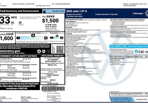 Used 2025 Volkswagen Jetta S image 3