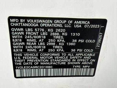 Certified 2024 Volkswagen Atlas Cross Sport SE AWD/4WD image 19