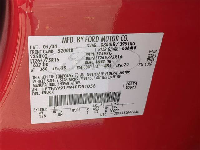 Used 2004 Ford F250 Lariat AWD/4WD image 14