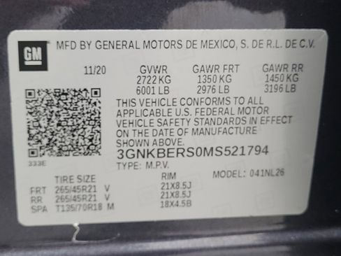 Used 2021 Chevrolet Blazer RS w/ Enhanced Convenience Package image 33