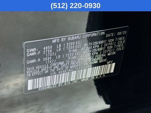 Used 2025 Subaru Outback Premium AWD/4WD image 40