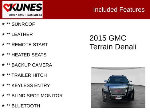 Used 2015 GMC Terrain Denali w/ Cargo Package AWD/4WD image 2